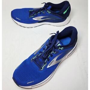 Brooks Sz11.5 Men Adrenaline GTS 22 Surf Web Running Blue Sneakers INSOLE MISSIN
